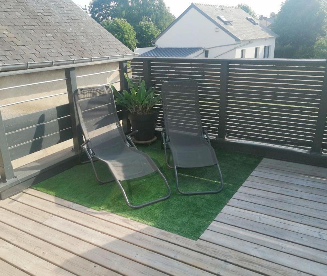 Gite La Terrasse Du 37 Breteil Esterno foto